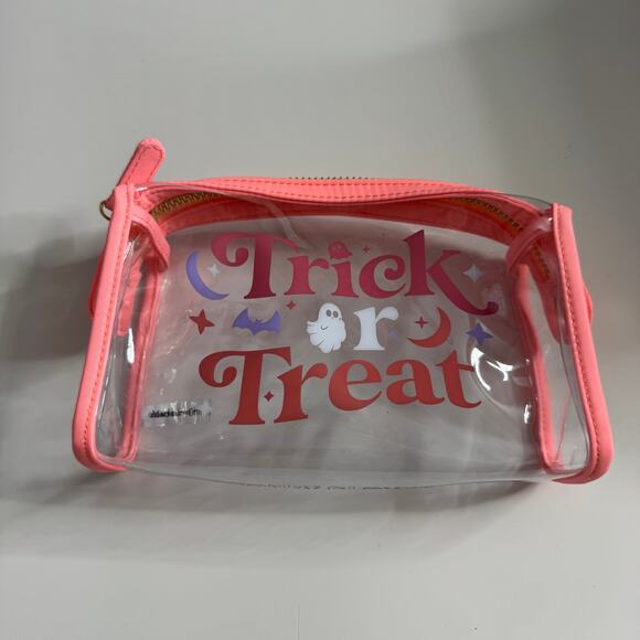 STONEY CLOVER LANE Clear Travel Trick OR Treat Pouch Halloween - Picture 1 of 4